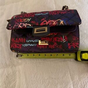 Caleesa Colorful Graffiti Shoulder Bag